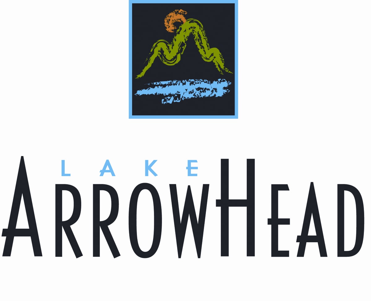 Lake Arrowhead logo of mountain and water